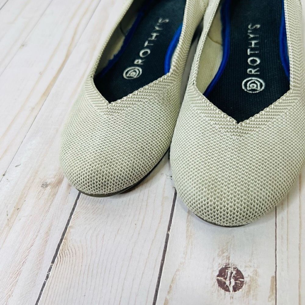 Rothy’s Light Gray Round Toe Ballet Flats - Picture 2 of 9